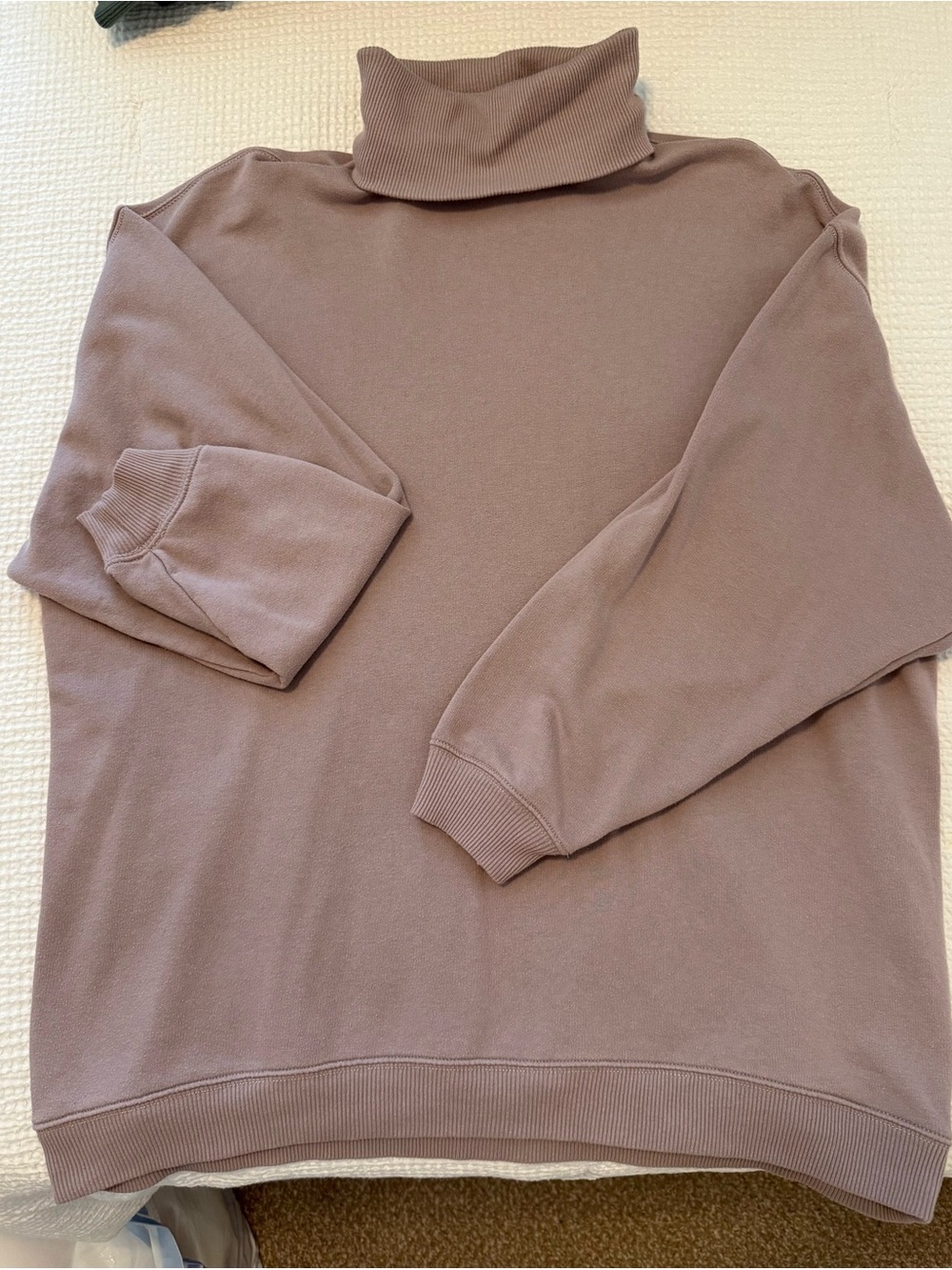 American Eagle Outfitters Mauve Taupe Turtleneck Sweatshirt